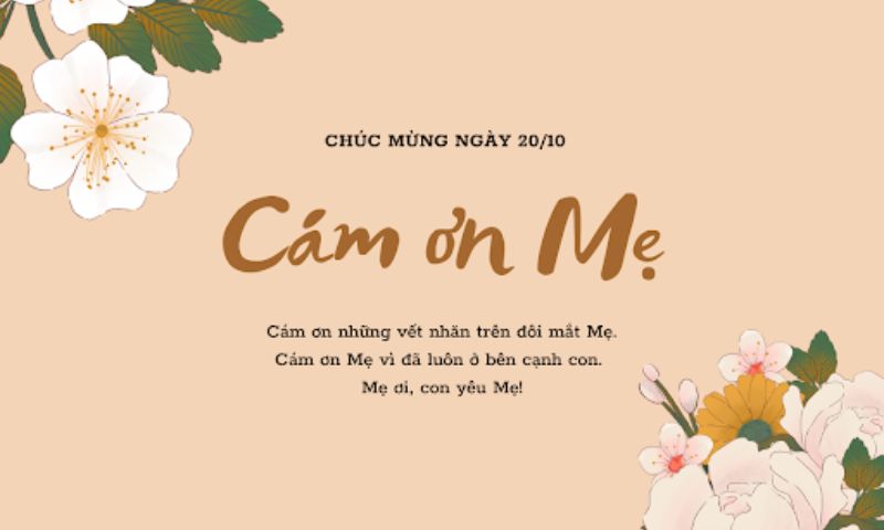 Lời chúc ngắn gọn và chân thành