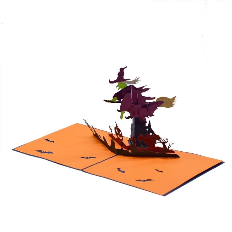 Thiệp Halloween bằng giấy đẹp