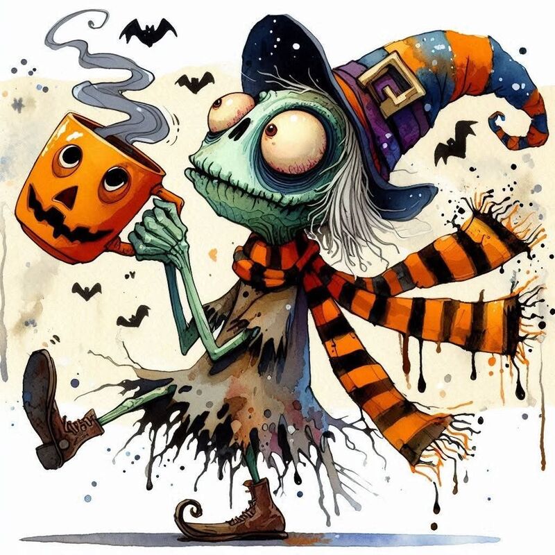 Thiệp Halloween chủ đề Zombie