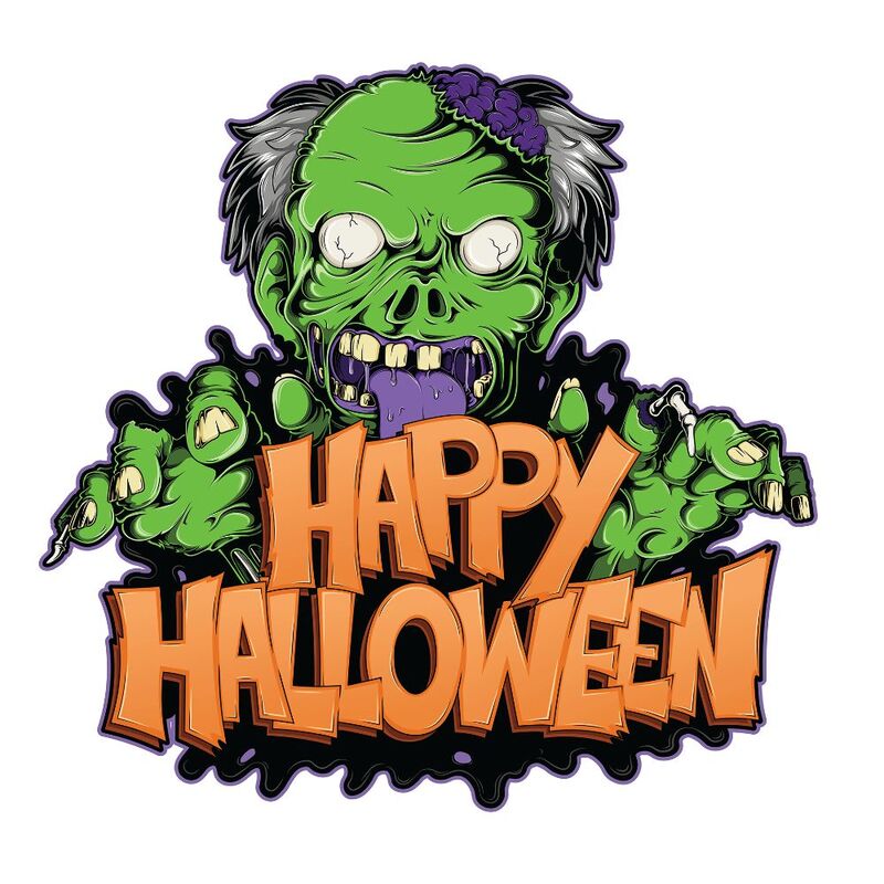 Thiệp Halloween chủ đề Zombie
