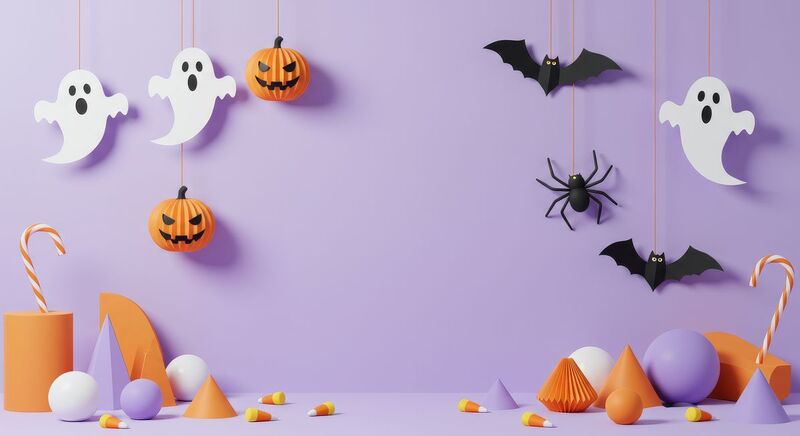 Thiệp Halloween chủ đề bí ngô