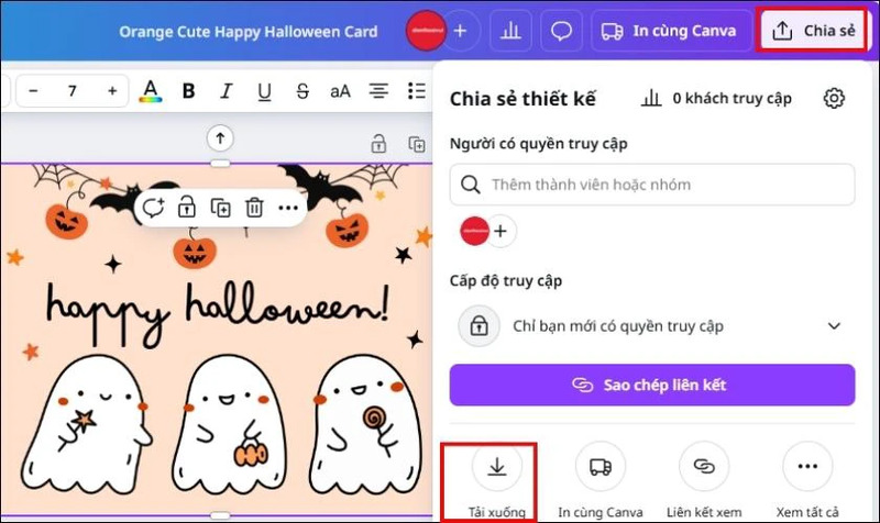 mẫu thiệp Halloween