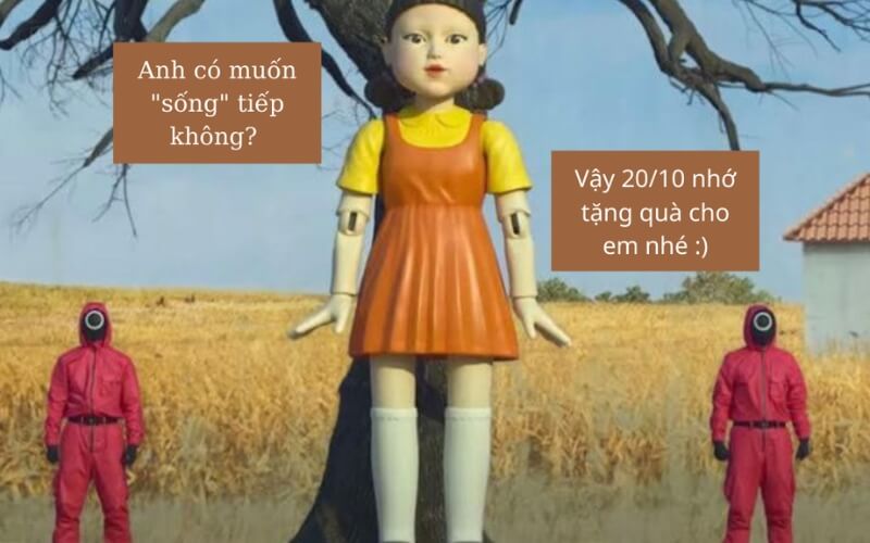 Meme cực vui nhộn vào ngày 20/10