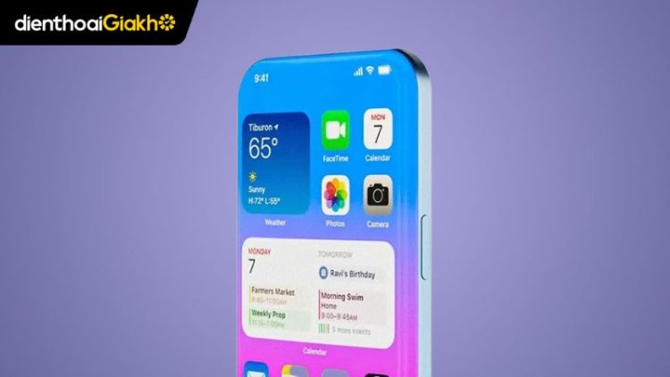 nút bấm vật lý iPhone 20