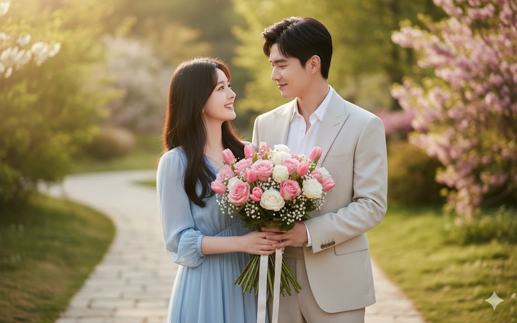 cặp đôi ngoài trời