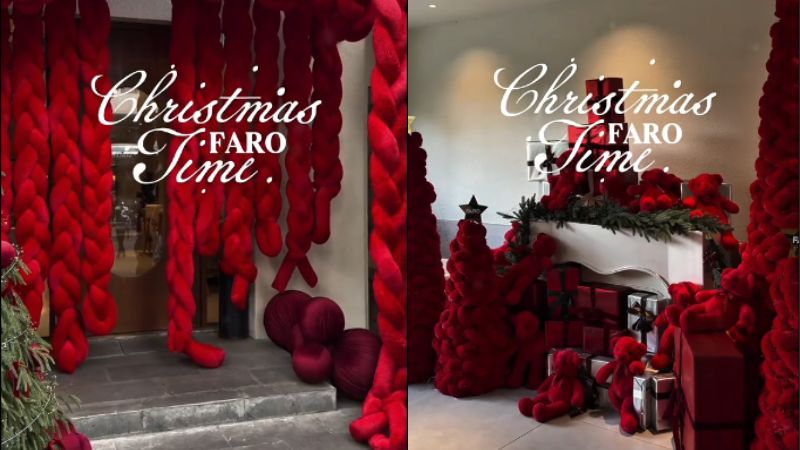 quán cà phê decor Noel Tháng 10