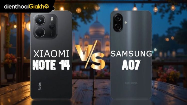 Samsung Galaxy A07 hay Xiaomi Note 14