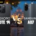 Samsung Galaxy A07 hay Xiaomi Note 14