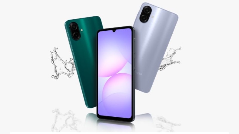 Samsung Galaxy A07 có thiết kế quen thuộc và mặt lưng dễ bám vân tay