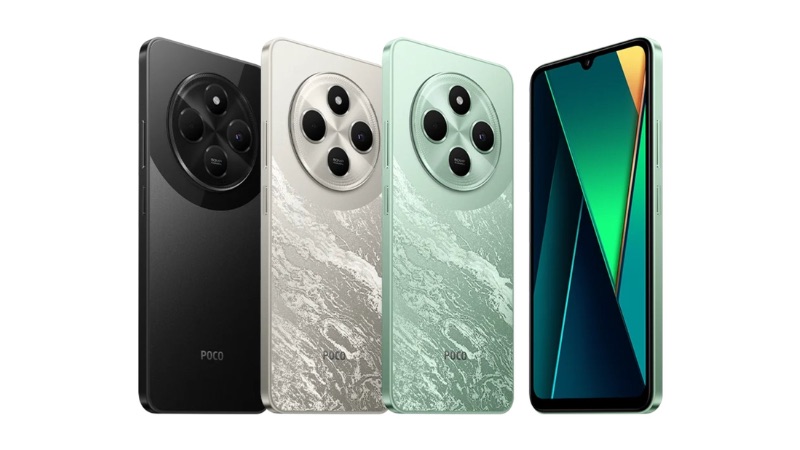 Thiết kế Poco C75 tối ưu hơn Galaxy A07 nhờ mặt lưng chống bám vân tay
