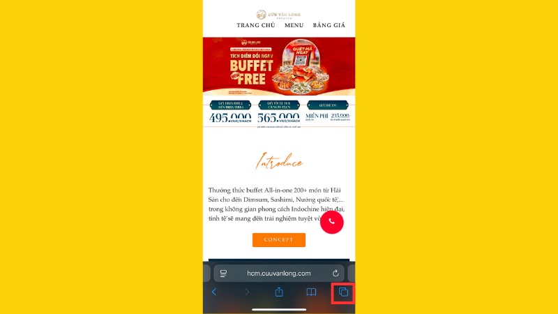 Các bước xoá một trang khỏi lịch sử duyệt web trên iPhone