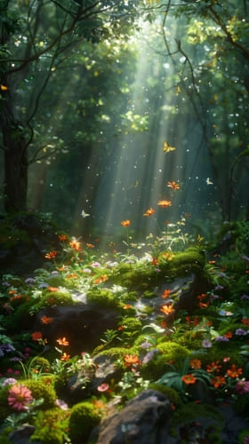 Ảnh nền điện thoại thiên nhiên hòa quyện