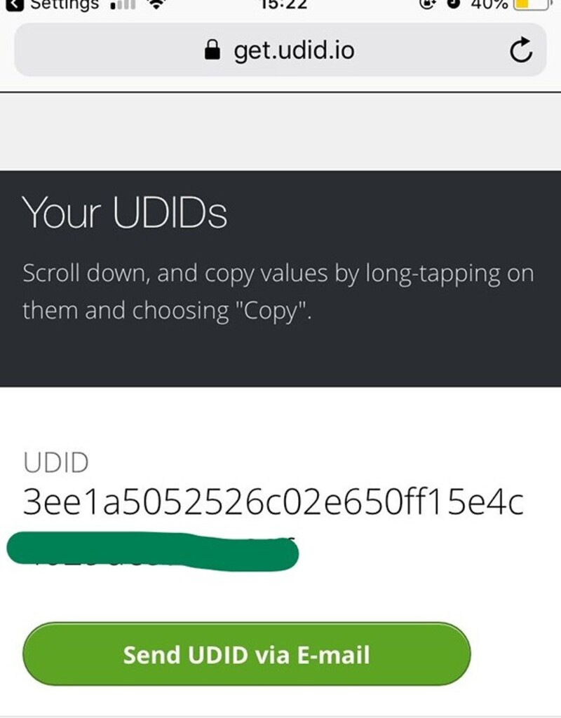 cách lấy UDID iPhone