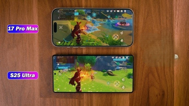 Hiệu năng và cấu hình iPhone 17 Pro Max vs Samsung S25 Ultra
