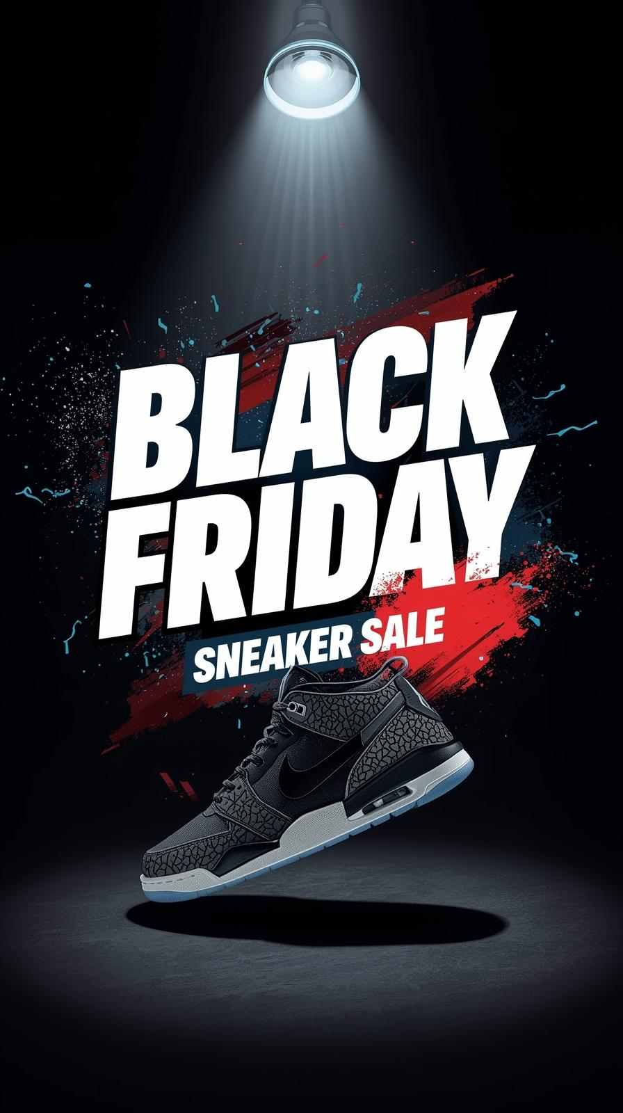 Poster about Black Friday sneaker