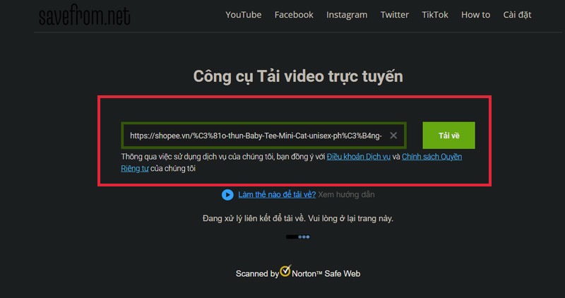 tải video trên Shopee về điện thoại không logo