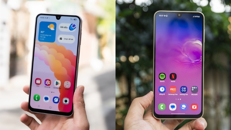 Thiết kế và màn hình Samsung Galaxy A17 vs Galaxy A16