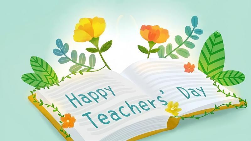 Background 20/11 hoa cỏ, thiên nhiên