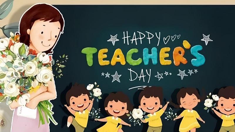 Background 20/11 cho mầm non, tiểu học