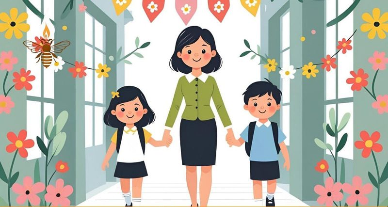 Background 20/11 cho mầm non, tiểu học