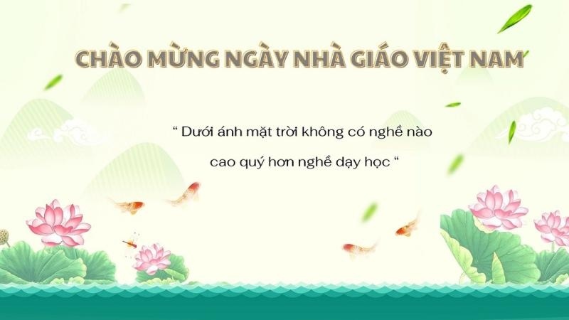 Background 20/11 có trích dẫn hay, ý nghĩa