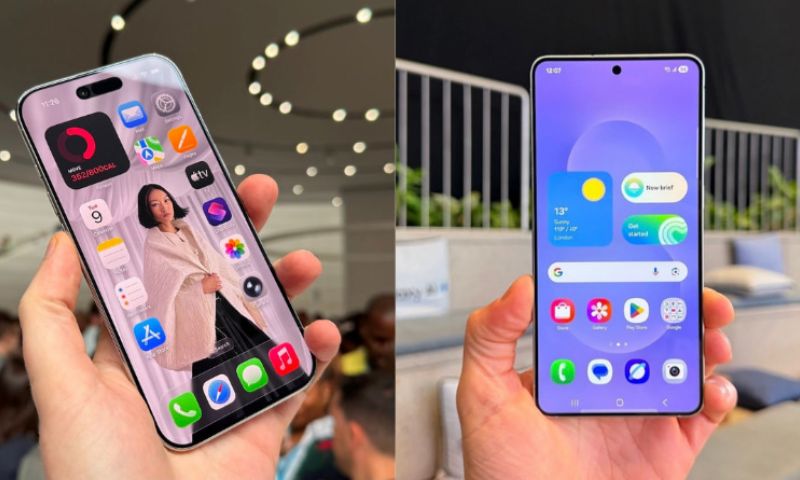 Galaxy S25 Edge vs iPhone Air về màn hình