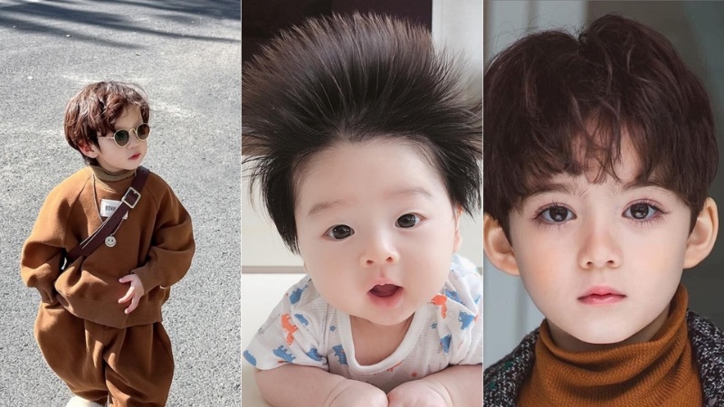 Hình nền em bé trai phong cách Hàn Quốc luôn thu hút bởi vẻ ngoài tinh tế và dễ thương