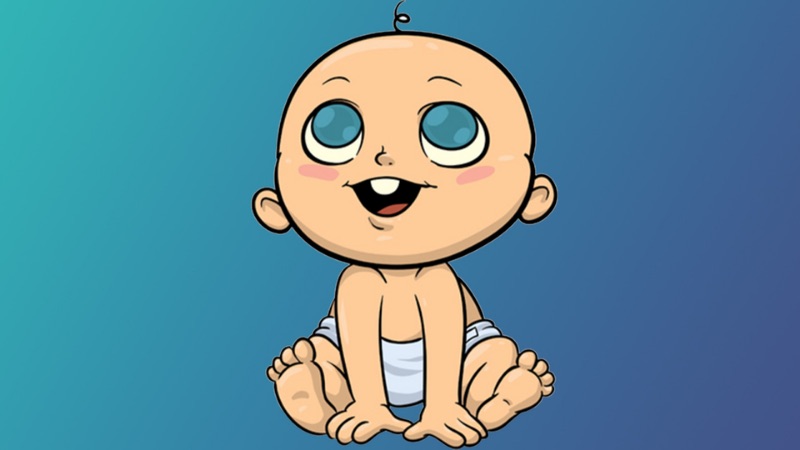 Hình nền em bé trai vector dễ thương mang đến phong cách ngộ nghĩnh và sinh động cho người xem