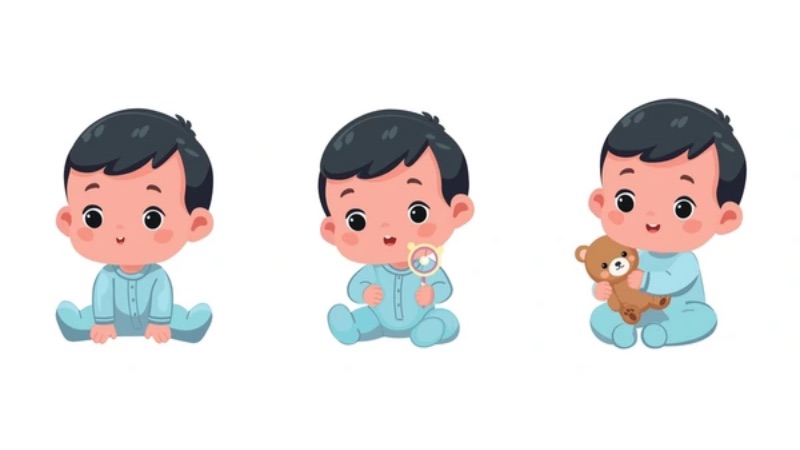 Hình nền em bé trai vector dễ thương mang đến phong cách ngộ nghĩnh và sinh động cho người xem