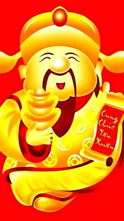 hình nền ông Thần Tài cute