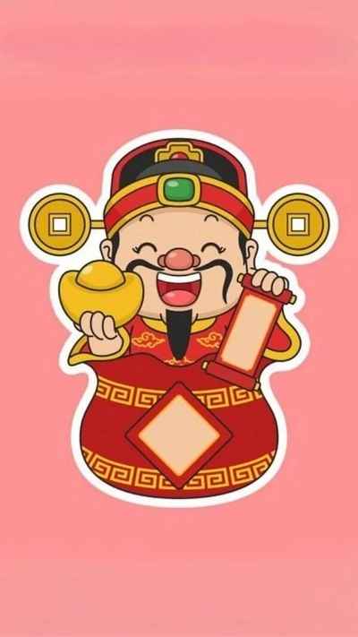 hình nền ông Thần Tài cute