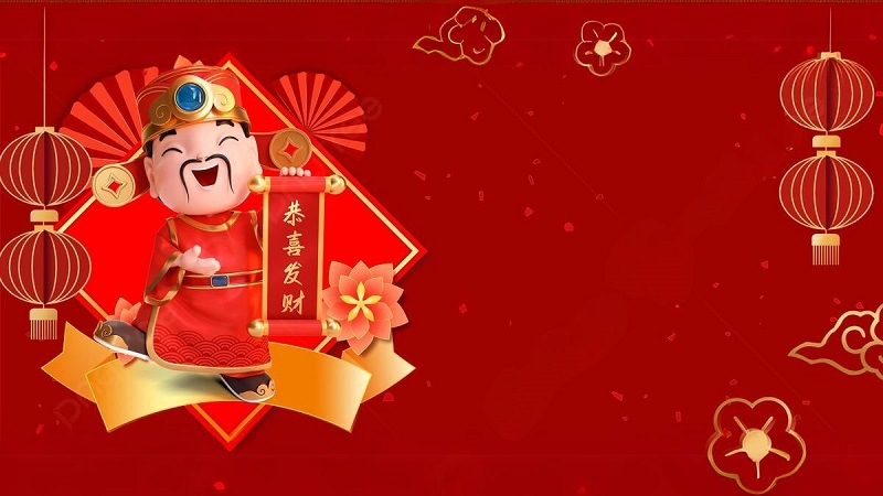 hình nền ông Thần Tài cute