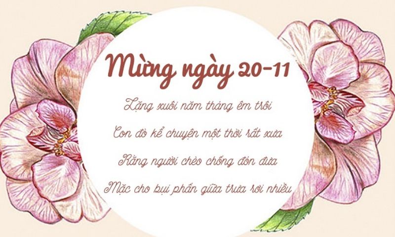 Lời chúc vợ 20/11 là cựu giáo viên