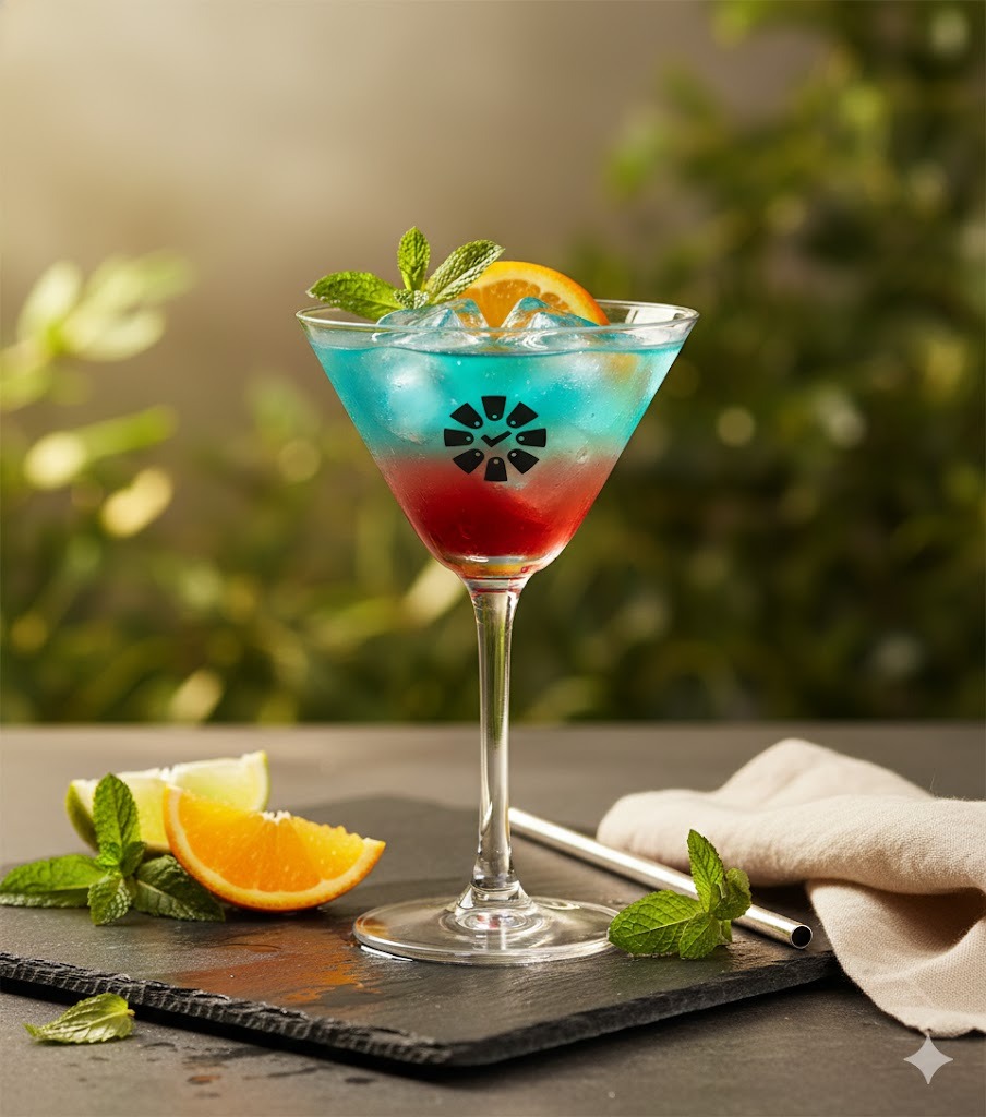 Prompt quảng cáo đồ uống Mocktail / cocktail