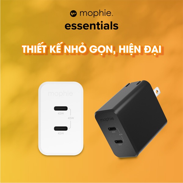 Mophie Essentials 45W 2C GaN 