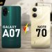 Samsung Galaxy A07 vs Realme Note 70