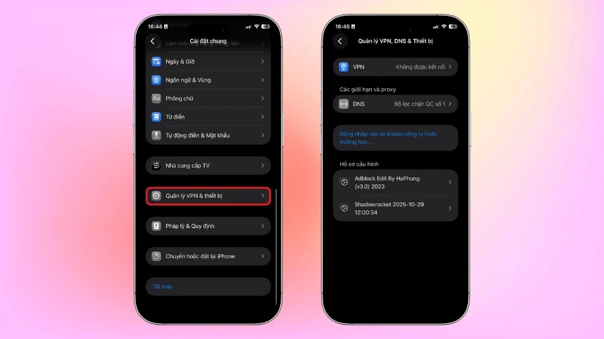 Cấp quyền tin cậy cho ứng dụng