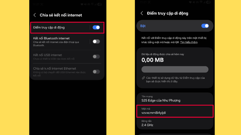 Cách đổi mật khẩu điểm truy cập cá nhân trên Android