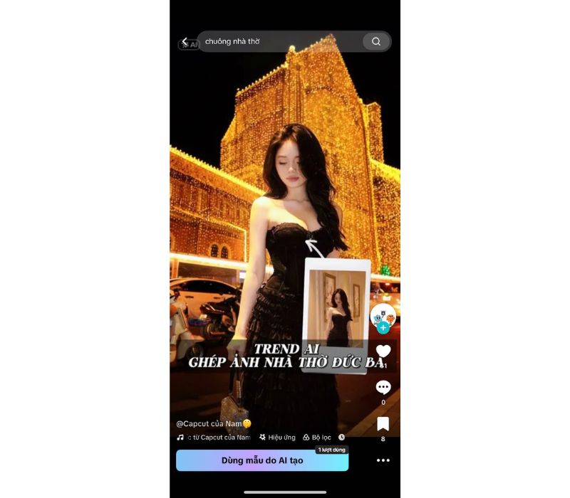 cach-ghep-anh-nha-tho-duc-ba-capcut