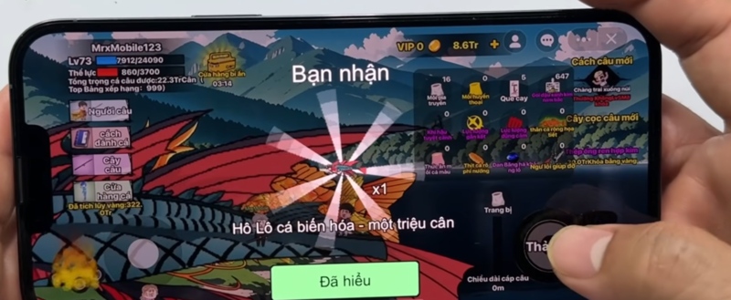 Nhận cá Holo Biến Hóa 1 triệu cân và mở khóa Ông Cương