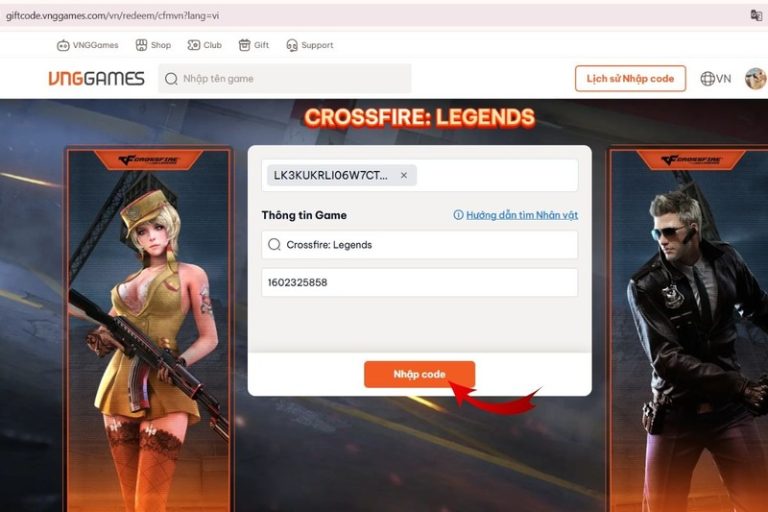 Code Crossfire: Legends mới nhất 2026 và cách nhập chi tiết cho người mới
