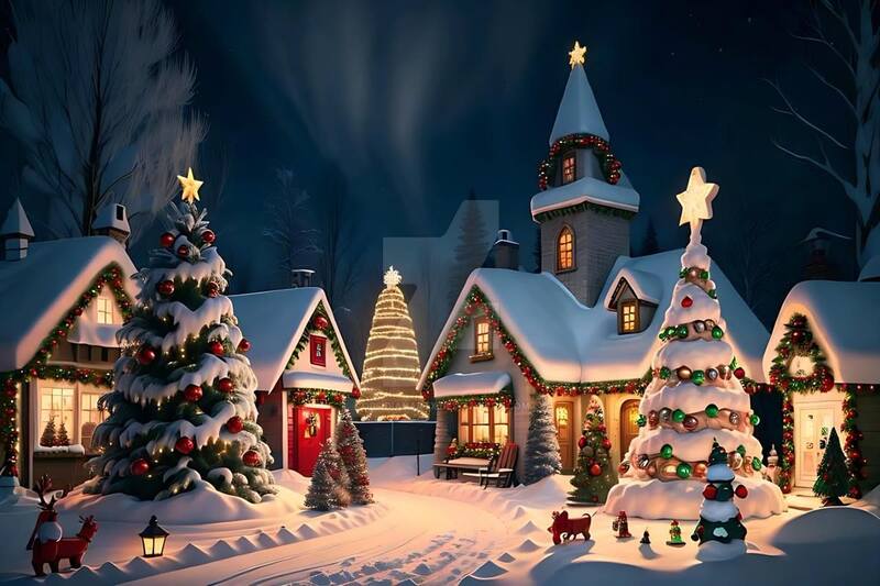 Hình nền Giáng Sinh cho máy tính chủ đề cây thông