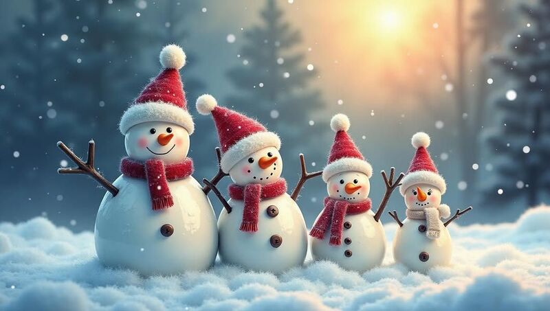 Hình nền chủ đề người tuyết