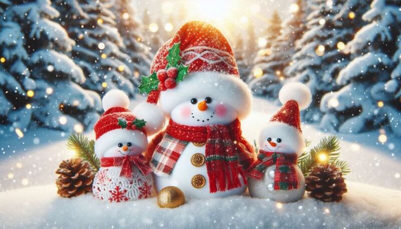 Hình nền chủ đề người tuyết