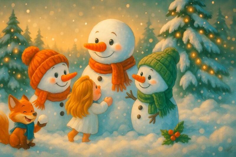 Hình nền chủ đề người tuyết