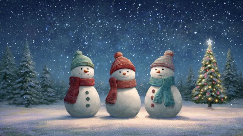 Hình nền chủ đề người tuyết