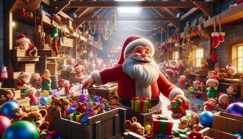 Hình nền Giáng Sinh cho máy tính chủ đề ông già Noel