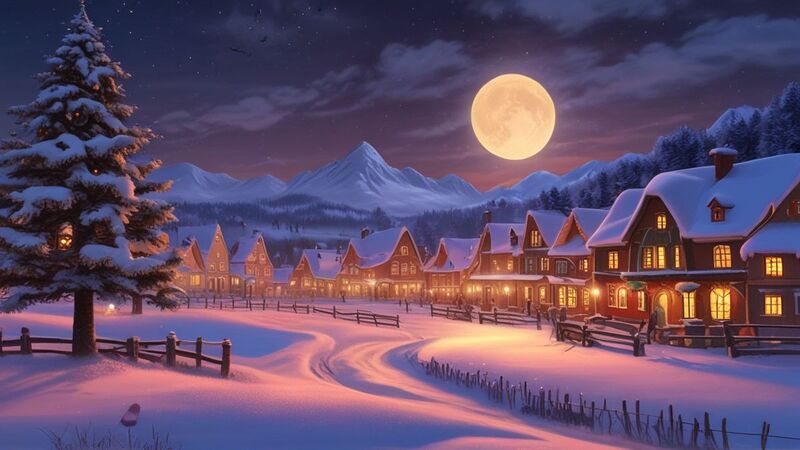 Hình nền về đêm Giáng Sinh