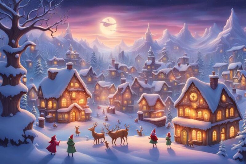 Hình nền về đêm Giáng Sinh