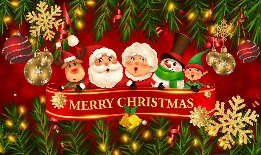 Hình nền Giáng Sinh dạng banner mùa lễ hội